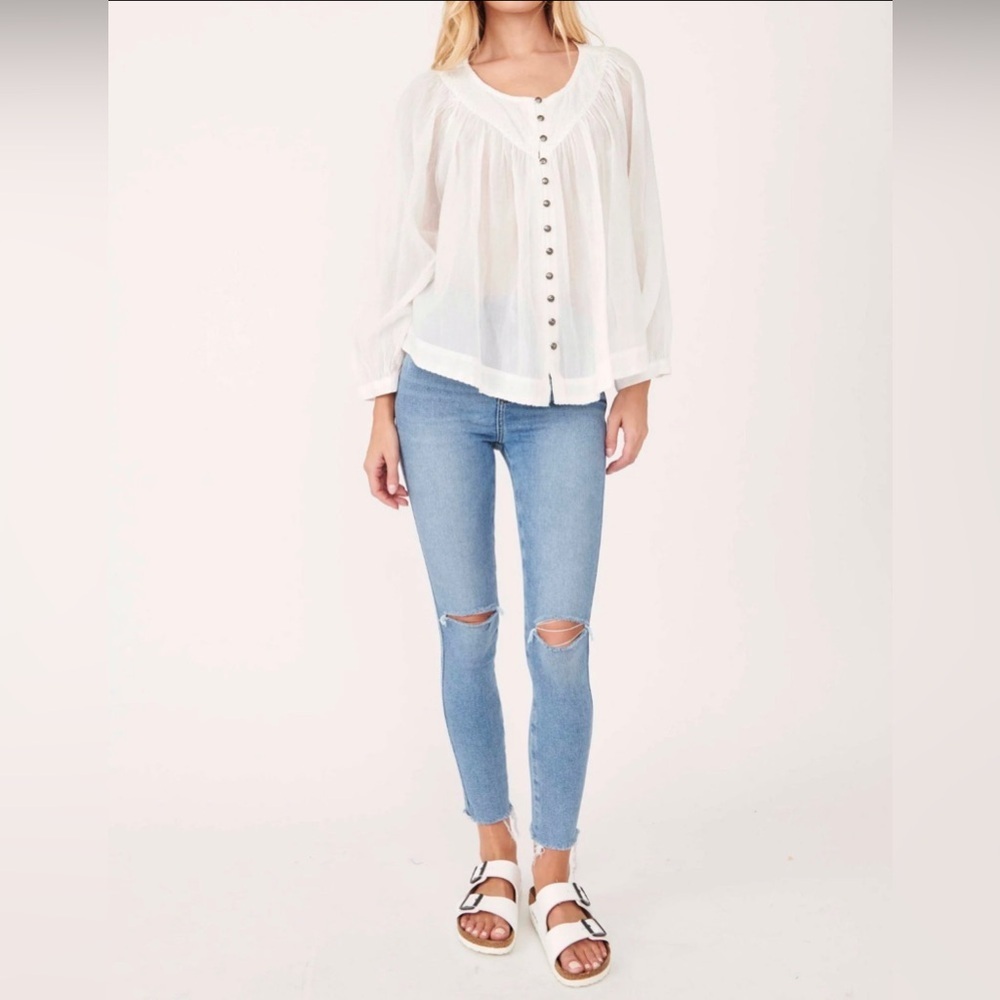Free People - High Rise Jeggings in Sweet Blue
